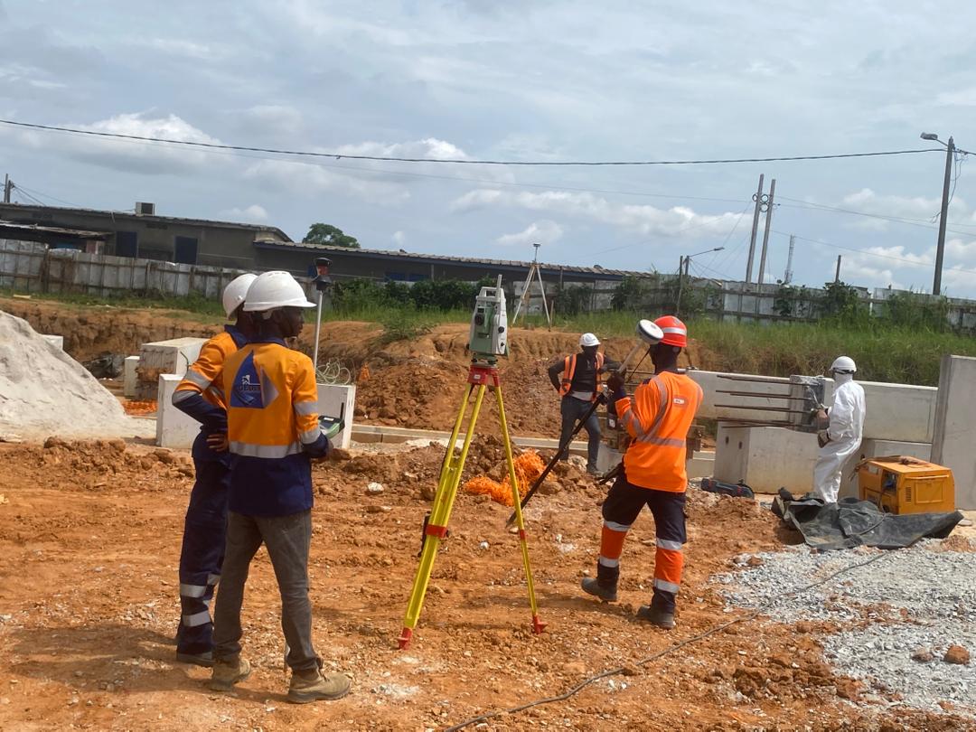 Mesures sur chantier métro Abidjan